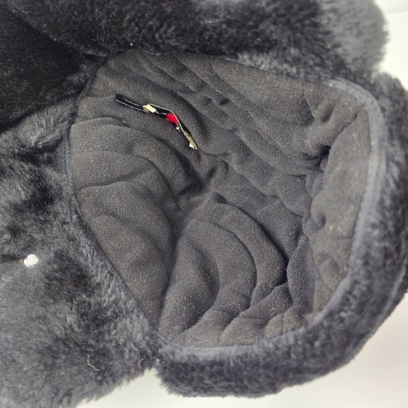 Woolrich Winter Trapper ear Hat Faux Shearling Plaid Tartan Red Size Large L - Picture 8 of 10